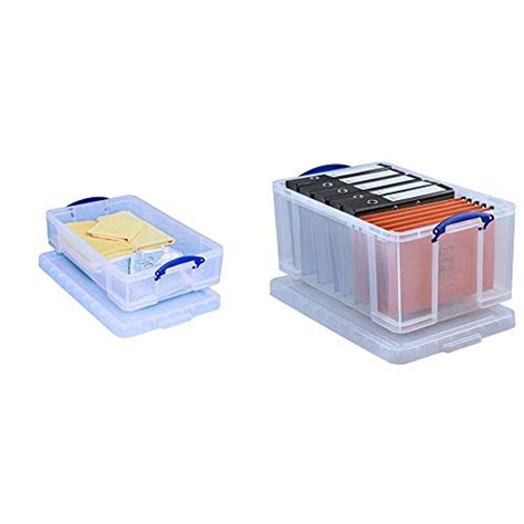 Buy Really Useful Box 33 Litre Clear &Useful Box 64 Litre Storage Box ...
