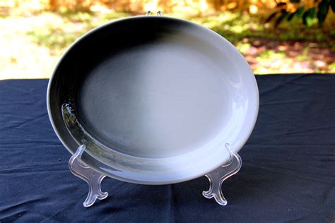 Sterling Vitrified China Ohio Airbrush Serving Platter 1955 Mid-Century ...