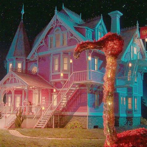Coraline Aesthetic: Mysterious Pink House