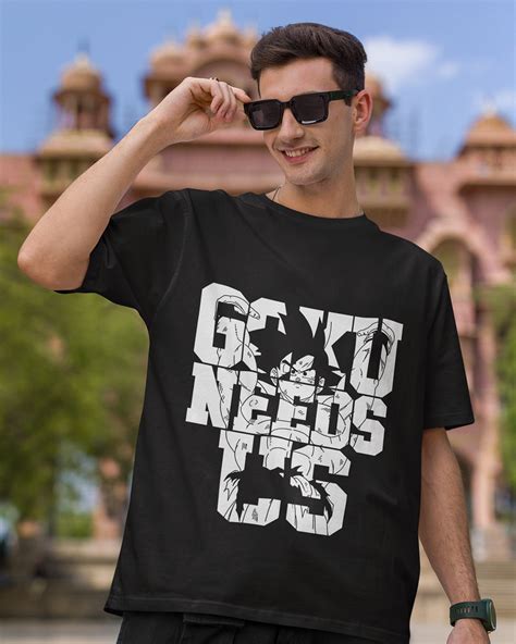 Goku Need Us – Spirit Bomb – Anime DBZ (Dragon Ball Z) Oversized T-shi ...