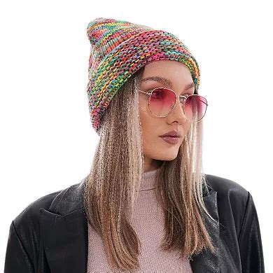 Women's Colorful Cable Knit Beanie For Women & Teens