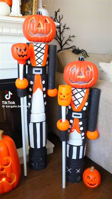 DIY Dollar Tree Halloween Pumpkin Nutcracker | Homemade halloween ...
