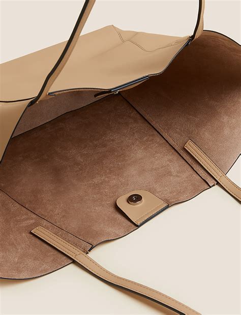 Buy Faux Leather Tote Bag at Marks & Spencer