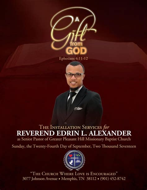 Image result for Example of Pastor Installation Service