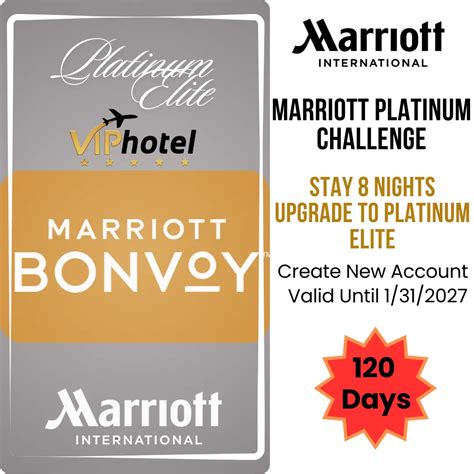 Marriott Platinum Challenge, Stay 8 Nights Upgrade to Platinum Elite ...