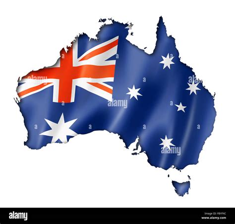 Australian flag map Stock Photo - Alamy