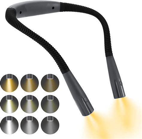 Buy CBEX Rechargeable LED Book Light Neck Reading Lamp Hands Free, 3 ...