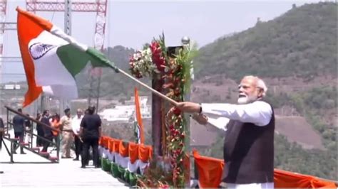 PM Modi Waves Tiranga At Chenab Bridge Inauguration, Sends Strong ...
