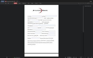 Fillable Form Designed in PDF Format | Freelancer