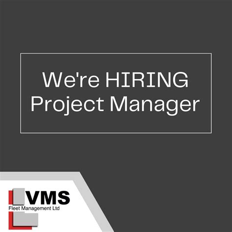 VMS (Fleet Management) Ltd on LinkedIn: #hiring #vacancies #jobs #fleetjobs #projectmangerjobs