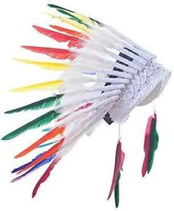 Genrc Samber Kids Feather Headdress Props Hat Indianheaddress Baby ...
