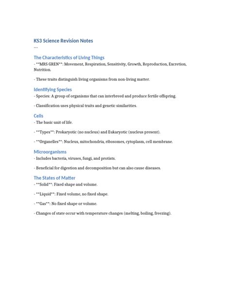 Science Revision Notes 的图像结果