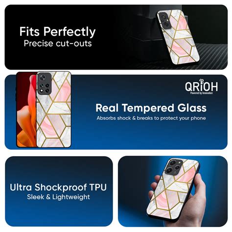 Geometrical Marble Redmi Note 15 Pro 5G Glass Back Cover - Flat 35% Off ...