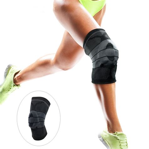 Elastic Neoprene Support Silicon Padded Kneepad Knee Pads Support Brace ...