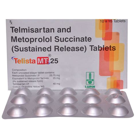 Telista MT 25 Tablet | Uses, Side Effects, Price | Apollo Pharmacy