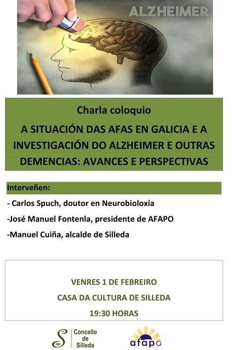 CHARLA COLOQUIO SOBRE O ALZHEIMER E OUTRAS DEMENCIAS