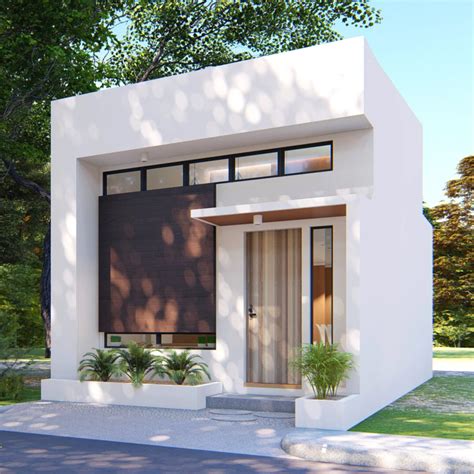 Modern Tiny House Design 43sqm With 1 Bedroom and Loft Basic Floor Plan ...