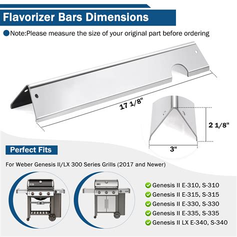 Snapklik.com : 66032/66795 Flavorizer Bars For Weber Genesis II E-310 ...