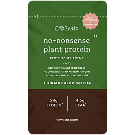 Buy Cosmix No Nonsense Plant Protein Supplement - Chikmagalur Mocha ...