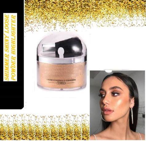 GULGLOW99 GLIITER SHIMMER FINISH MULTI USE LOOSE HIGHLIGHTER POWDER ...
