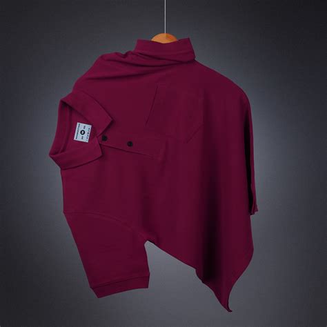 Pure Cotton Polo Pocket T Shirts (Wine Red) – Pitshirts