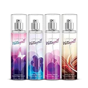 Layer'r Wottagirl Body Splash, 4x135ml (Amber Kiss + Mystic Island ...