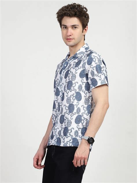 Floral Print ester Shirt – Global Republic