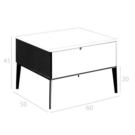 BIM objects - Free download! Cream wooden bedside table and black steel ...