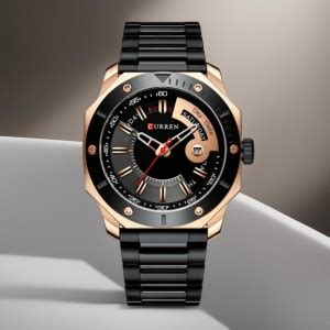Curren Luminous Mechanical Look Date Display Stainless Steel Strap ...