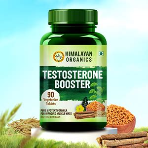 Himalayan Organics Testosterone Supplement For Men With Vitamin D3 ...