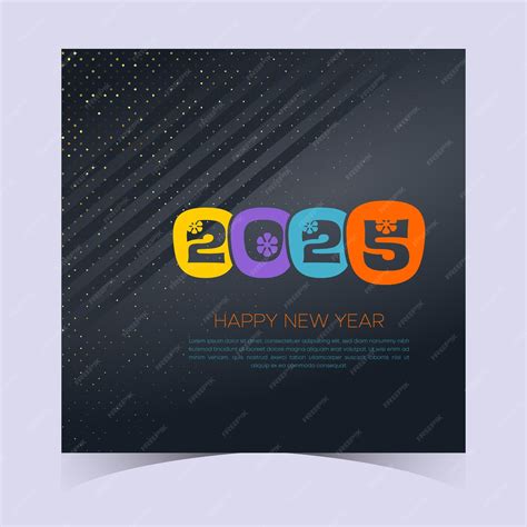 Diseño de banner web de feliz año nuevo 2025 Deseos de feliz año Nuevo ...