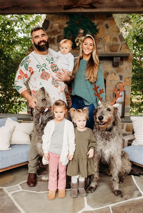 Kylie Kelce Jokes Dog Baloo Was on the ‘Naughty List’ During Family Christmas Card Shoot