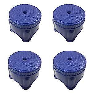 (4 Pcs) Small Stool for Bathrooms Blue | Panda Plastic Stools (6 Months ...