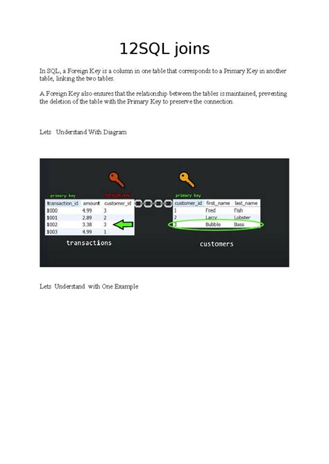 SQL J - 1. Intro to SQL Joins: Understanding Foreign Keys and Tables ...