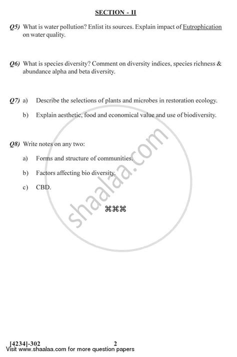 Image result for 3rd Sem Botany Question Paper PDF