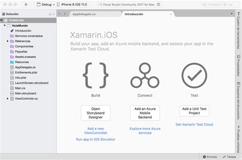iOS App Visual Studio 的图像结果