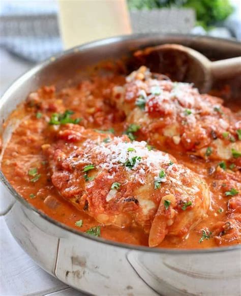 recette aiguillette de poulet en sauce tomate