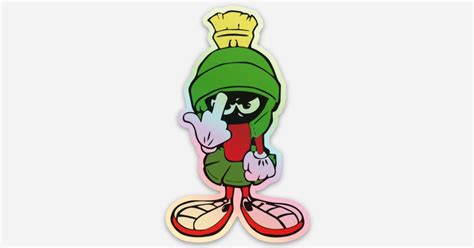 Holographic Martian Middle Finger DieCut Sticker by Discount Sticker ...