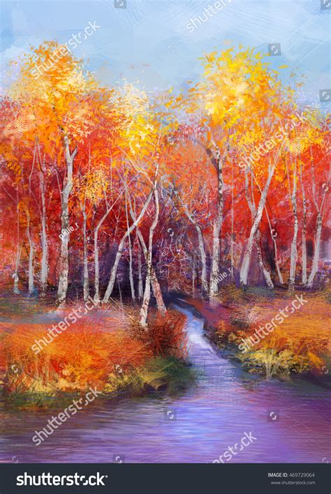 Fall Tree Landscape Painting