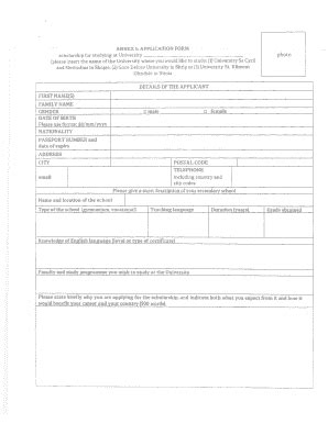 Fillable Online sutr ANNEX 1:APPLICATION FORM photo st?dy - sutr.ru Fax ...