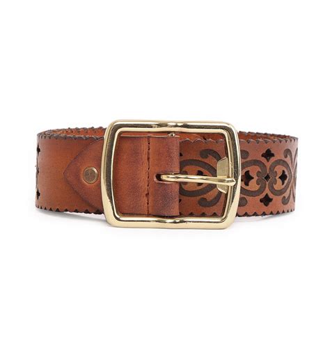 Tan Women's Genuine Leather Belt by Art N Vintage