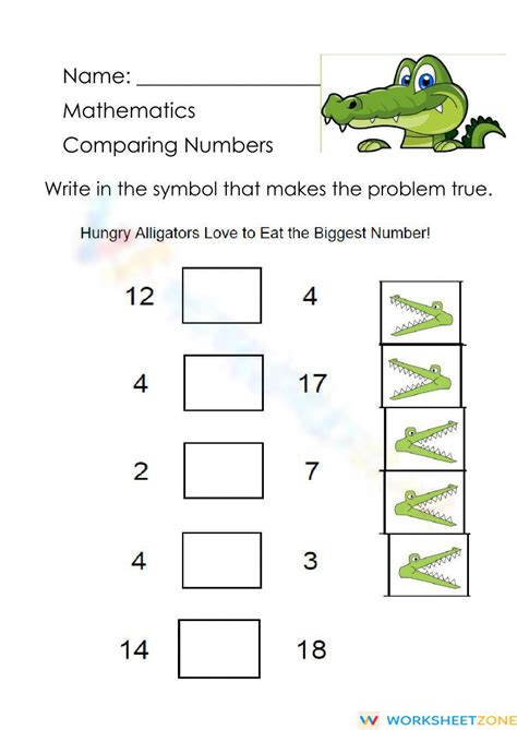 Image result for Comparing Numbers with Answers