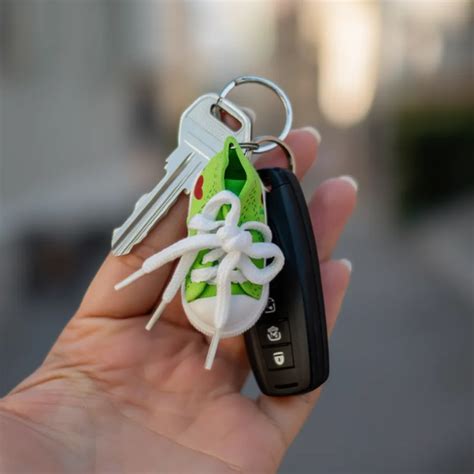 Miniature Sneaker Shoe Keychain – Stylish Mini Shoe Keyring, Bag Charm ...