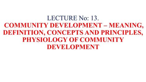 Image result for Community Development Lecture