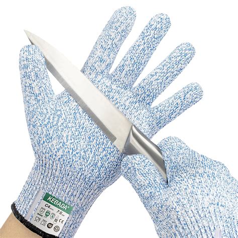 1 Pairs Cut Resistant Gloves, ANSI A4 Kitchen Safety Gloves, Food Grade ...