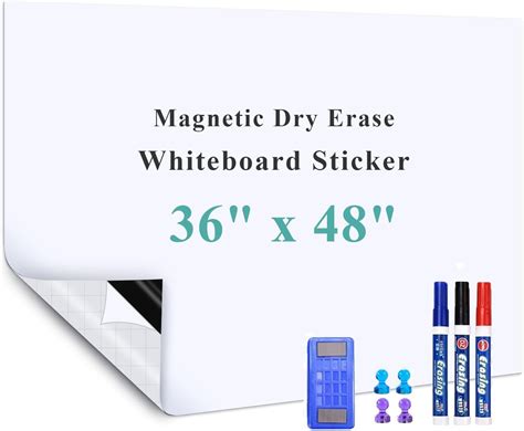 Amazon.com : Warasee Magnetic Dry Erase Whiteboard Paper, 36" x 48 ...
