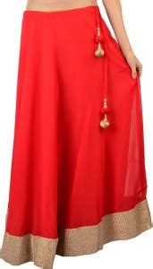 SUKUMA Solid Women Broomstick Red Skirt - Buy Red SUKUMA Solid Women ...