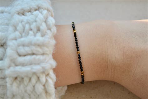 Buy Genuine Spinel Bracelet, Tiny Beaded Gemstone Bracelet With ...