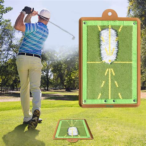 Golf Training Mat for Swing Detection Batting, Premium Golf Impact Mat ...