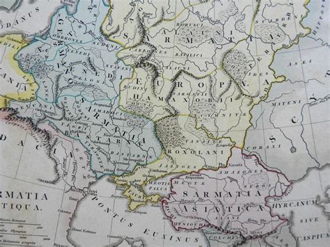 Sarmatia Scythia Ancient World Black Sea Urals 1815 Wilkinson historical map: (1815) Map ...